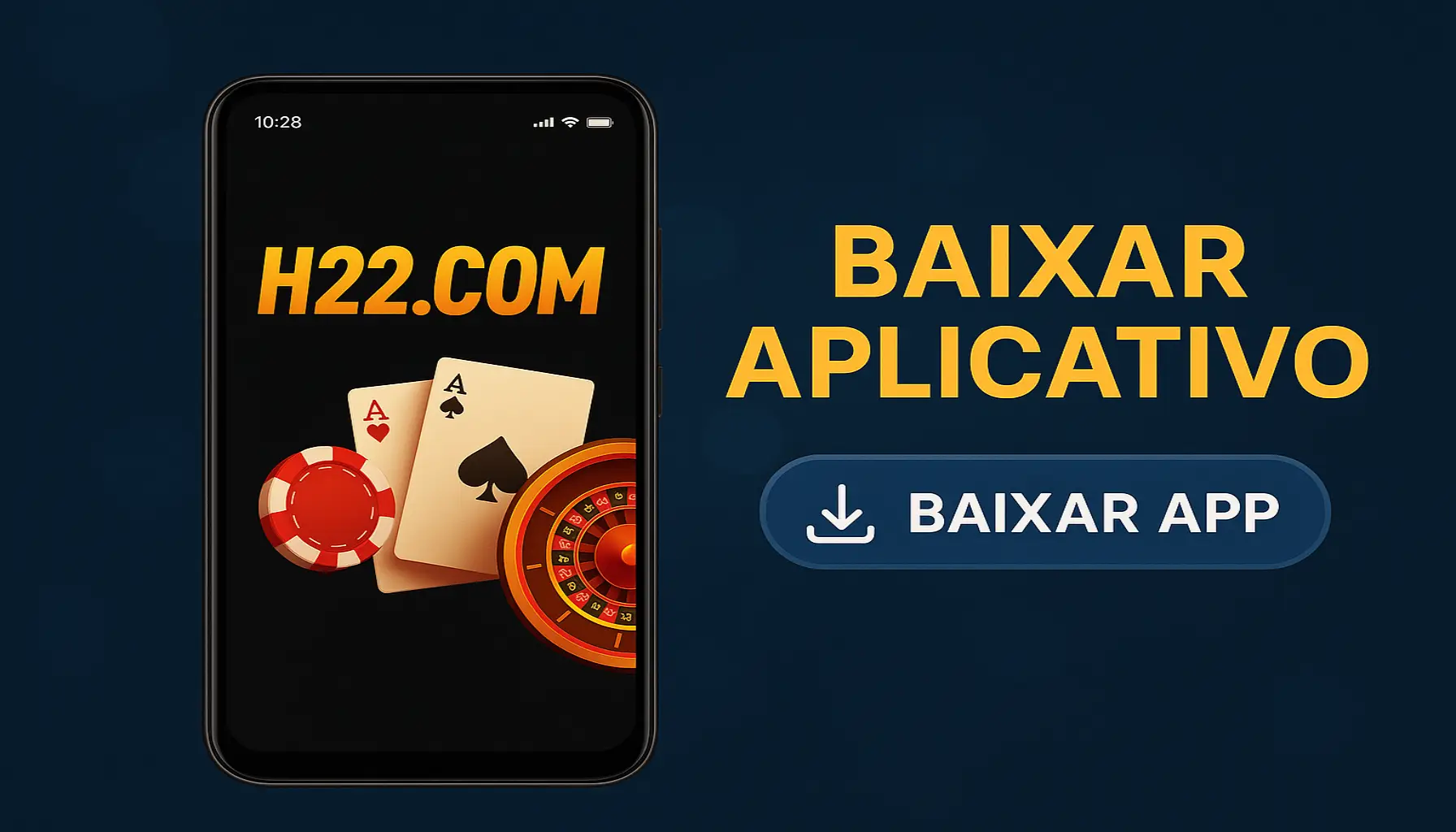 Baixar o H22.COM Cassino App
