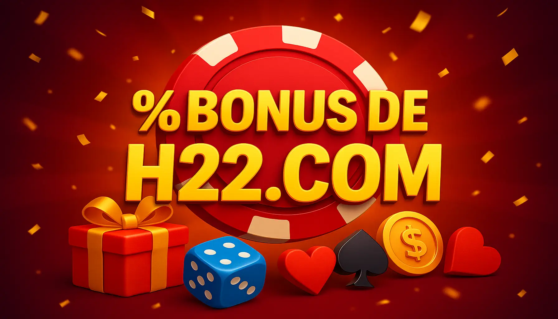 O bônus promocional H22.COM é uma ótima maneira de começar sua aventura