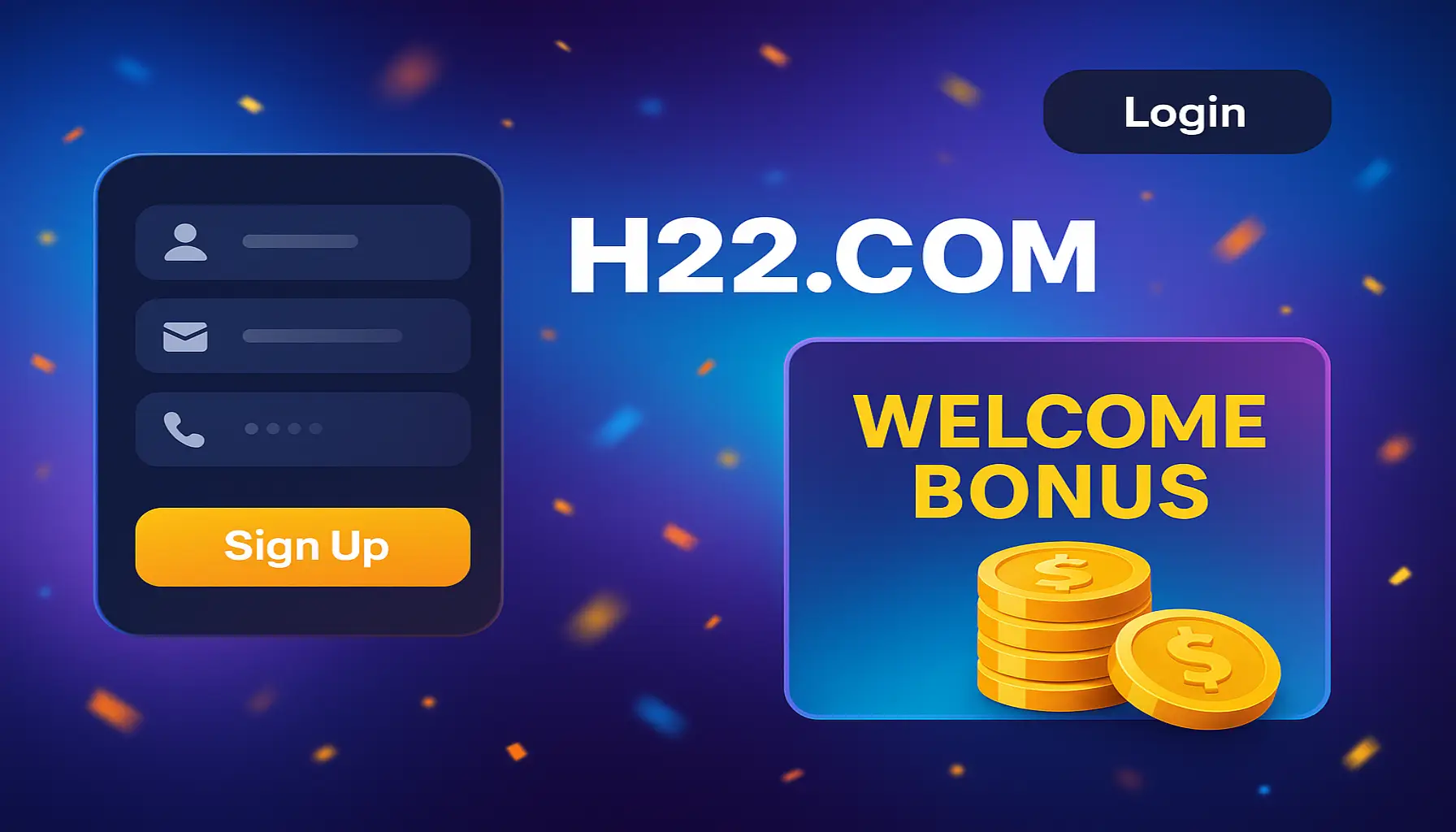 Não Perca tempo, o rRgistro na site H22.COM